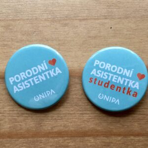 Placka Porodní asistentka / barva mentolová