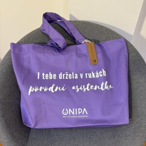 Velká taška I TEBE DRŽELA V RUKÁCH PORODNÍ ASISTENTKA