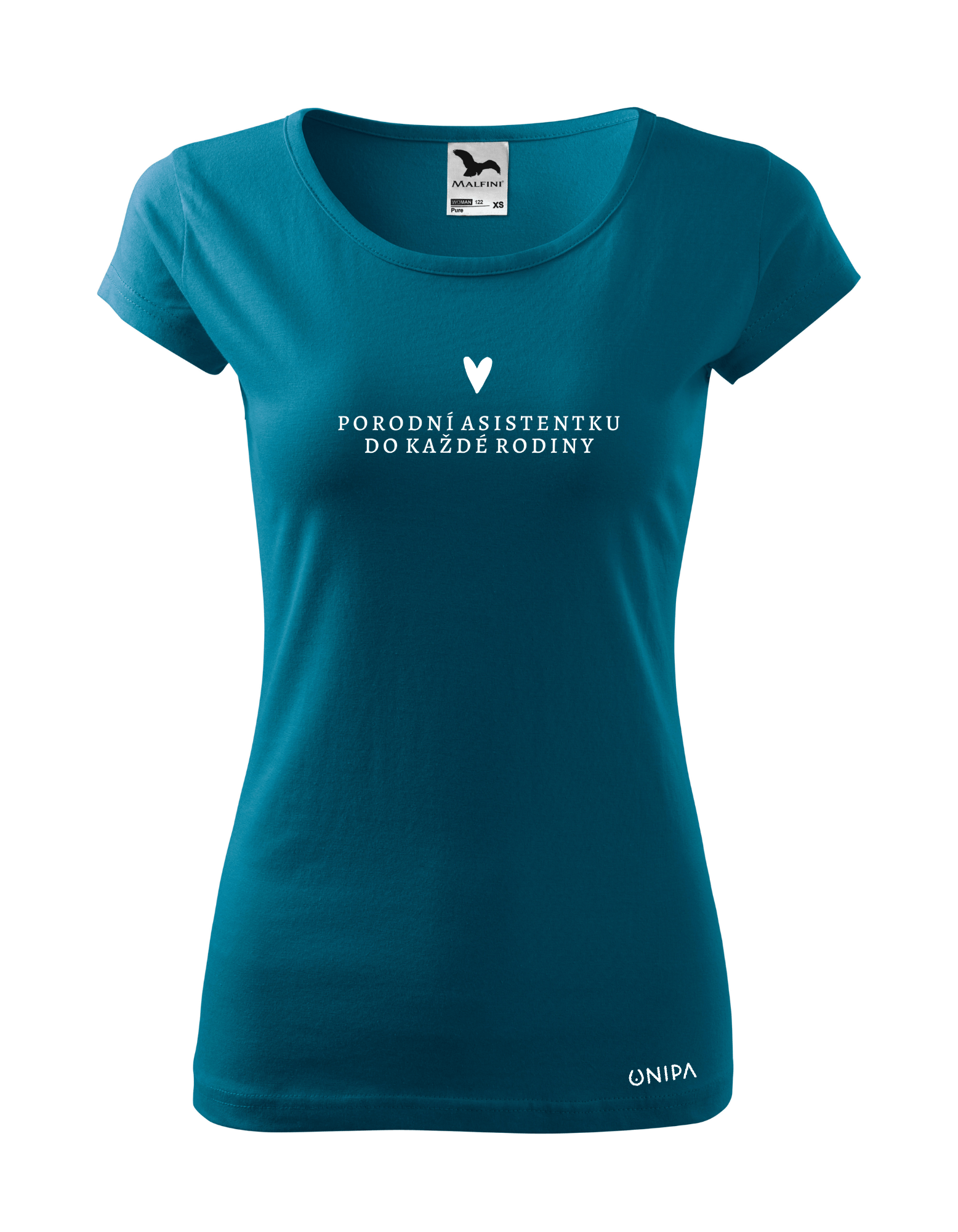Tričko PORODNÍ ASISTENTKU DO KAŽDÉ RODINY + Logo Porodnice FNO